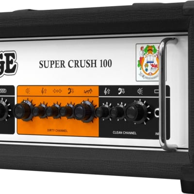 Orange Super Crush 100H 100w Solid State JFET Electric Guitar Head, Black image 2