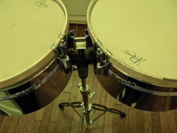 【日本製】 Rogers drums 13 brass. over Chrome set. Timbales パーカッション・打楽器