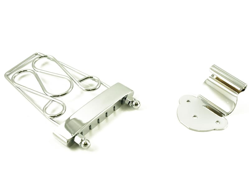 Deluxe Tailpiece For Archtop Guitars - CHROME | Reverb UK