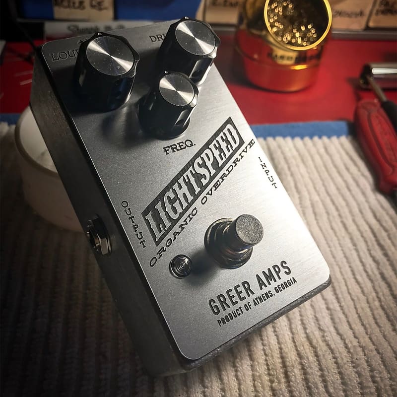 Greer Lightspeed Organic Overdrive Pedal Moonshot Silver Reverb