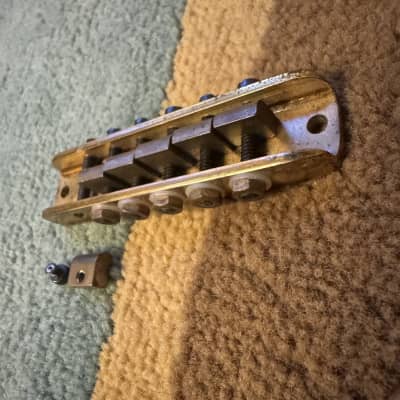 Alembic Stars Guitars Brass bridge [1 screw 1 washer 1 nut missing] image 5