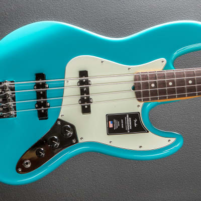 Fender American Professional II Jazz Bass - Miami Blue w/Rosewood for sale