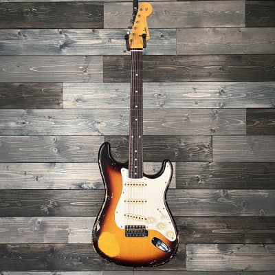 Fender Custom Shop 1959 Stratocaster Heavy Relic - Faded/Aged Chocolate 3-Tone Sunburst image 2