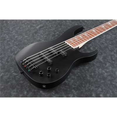Ibanez RGA Standard RGB305 5-String Electric Bass Guitar, Jatoba Fretboard, Black Flat image 6