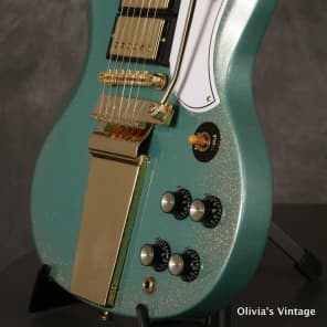 RARE 2010 Gibson Custom Shop SG/Les Paul Custom reissue INVERNESS GREEN SPARKLE image 10