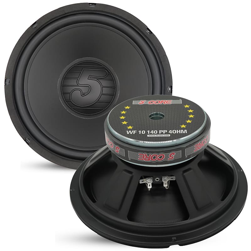 5 Core 10 Inch Woofer 300W Car Subwoofer 4Ohm Replacement Deep Sub w Poly Cone