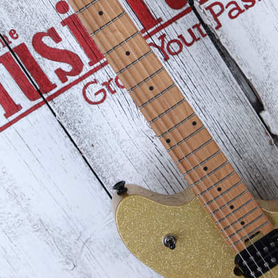 EVH Wolfgang WG Standard Electric Guitar Baked Maple Neck Gold Sparkle Finish image 10