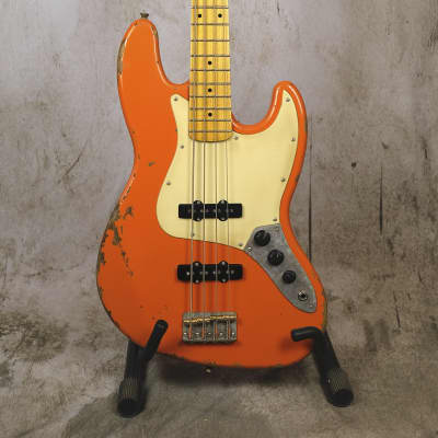 Luthier made Jazz Bass 2020 Aged Capri Orange image 1