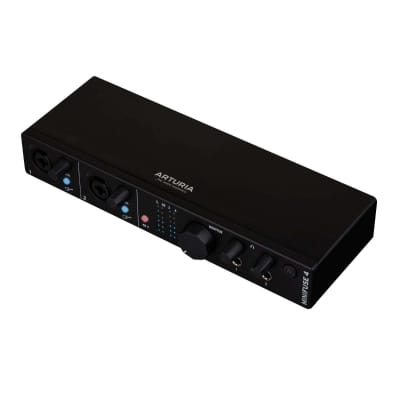 Arturia MINIFUSE-4-BLACK Black Audio & MIDI STudio Recording Interface with Cables image 4