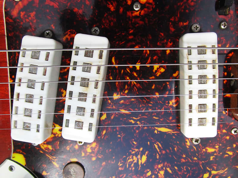 Splendor Guitar, 1960's, Japan, 3 Pu's, Cherryburst Finish