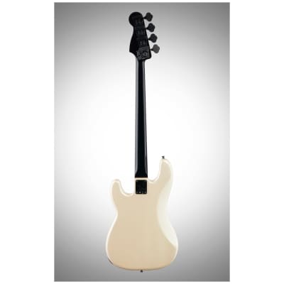 Fender Duff McKagan Deluxe Precision Electric Bass, Rosewood Fingerboard (with Gig Bag), White Pearl image 5