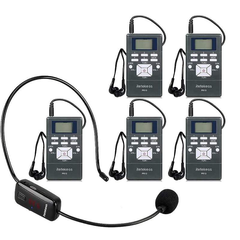 Wireless Microphone Headset System With 1 Tr503 Transmitter Reverb