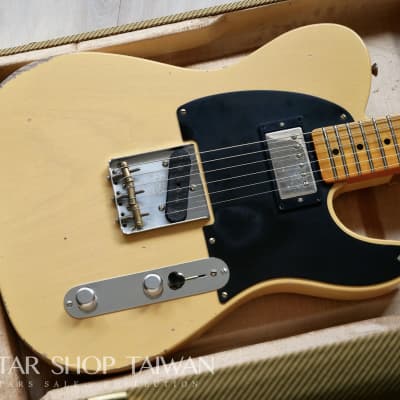 2023 Fender Custom Shop Limited Edition 1951 Telecaster HS Relic Aged-Nocaster Blonde image 6