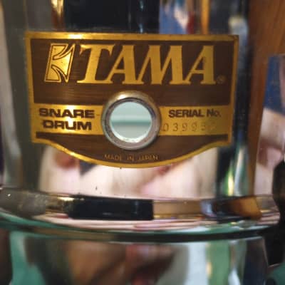 Tama PM-206 MIJ  6.5"x14" Steel Snare Drum 1980's - Chrome image 2