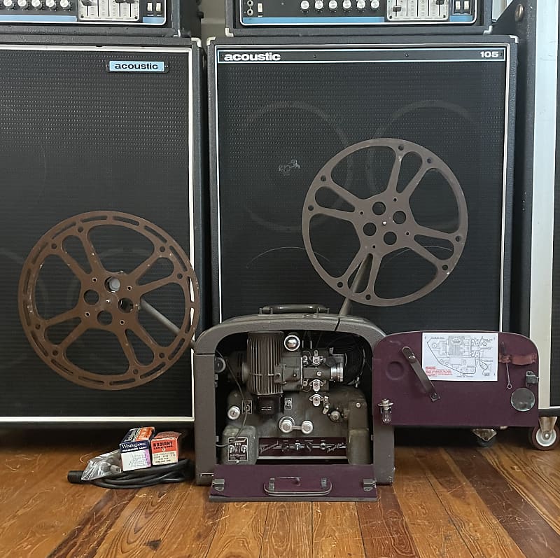 Bell & Howell No. 185 Filmosound Amp + Projector 8 Ohm Reverb