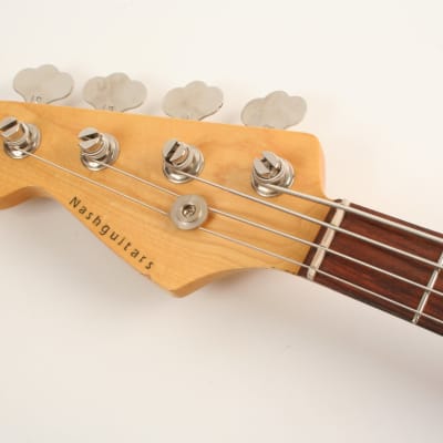 Nash Guitars PB-63 Bass 3 Tone Sunburst Lollar Pickups Left Handed image 4
