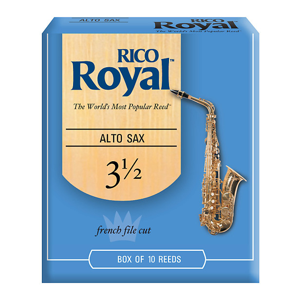 Rico RJB1035 Royal Alto Saxophone Reeds - Strength 3.5 (10-Pack) image 1