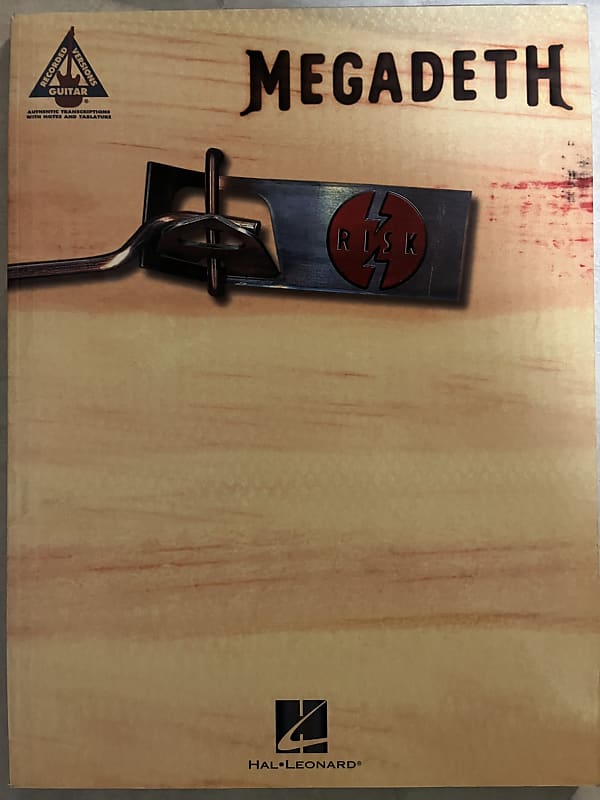 Megadeth - Risk - Guitar Tab / Tablature Book | Reverb