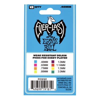 Ernie Ball .48mm Blue Everlast Picks (P09181) image 3