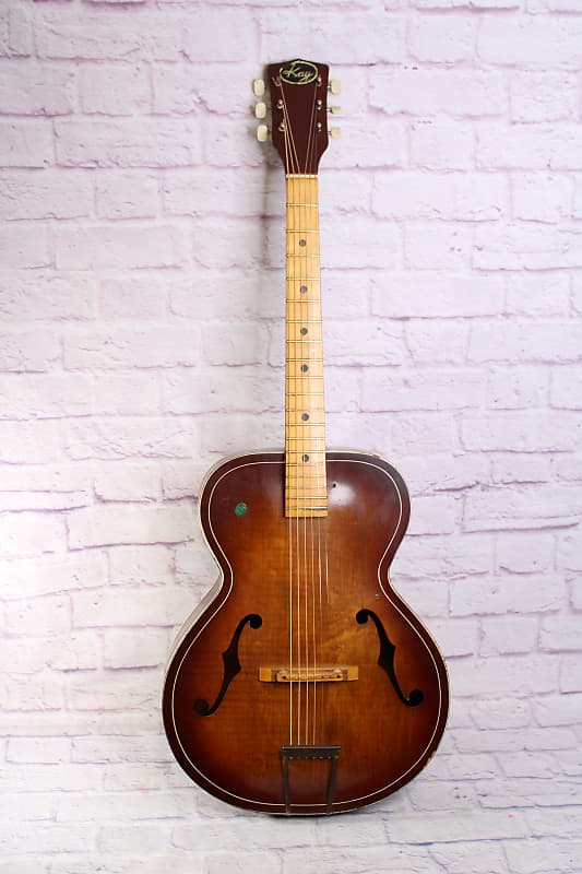 Vintage 1950's KAY Archtop - Maple Fingerboard -Fresh Neck Reset image 1