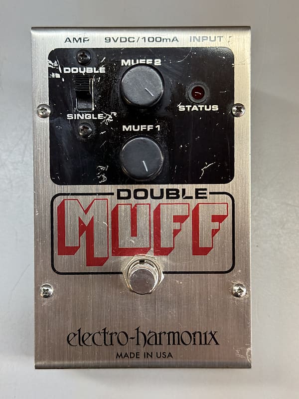 Electro-Harmonix Double Muff Fuzz / Overdrive 2000s - Black / Red / Gray