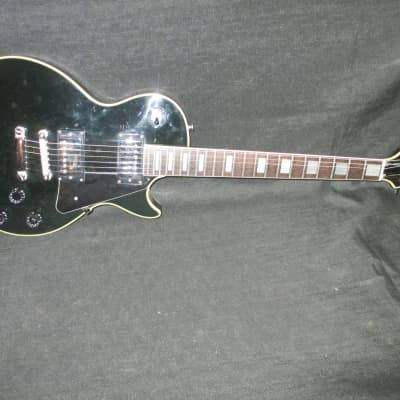 Cortez Japanese Single Cut Custom Style Guitar 1976-1977 Ebony image 1