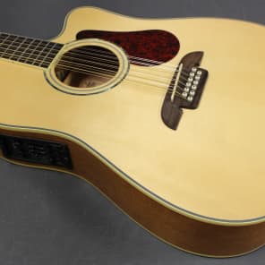 Alvarez Fusion Series FDT410C-12 Ac/El 12 String Thinline Dreadnought Guitar image 2