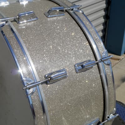 Vintage 1970's 80's CB-700 CB700 Scotch Marching Bass Drum 26x10" Broken Glass Wrap - CAN SHIP! image 8