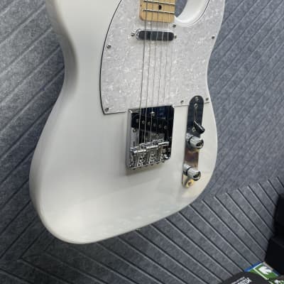 Harley Benton TE-30 BE White SkunkWerx In USA FretWerx Fret Polish and Setup image 3