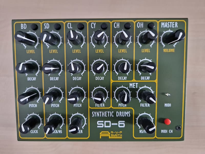 AVP Synth SD6 Synthetic Drums not available in shops Reverb
