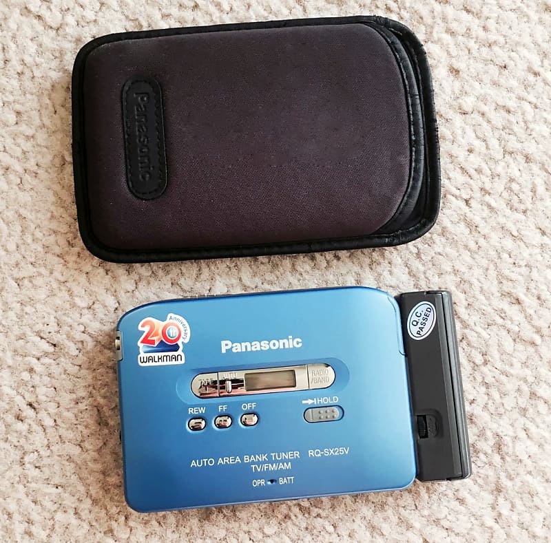 Panasonic SX25V Walkman Cassette Player, Near Mint Rare Blue Reverb