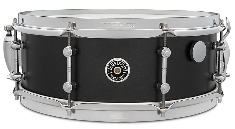 Gretsch GAS5514-ST Mike Johnston Brooklyn Standard 5.5X14 Snare Drum, Satin Black Metallic image 1