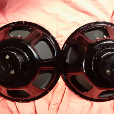 15" ALNICO SPEAKERS WOOFERS PAIR GREAT FOR OLD FENDER AND HI FI WOOFERS 4 OHMS 3 BRASS BOLT MAGNETS image 16