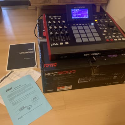 Akai MPC5000 Fully UPGRADED 192RAM+ CD/DVD + HD+ OS 2 + ORIGINAL BOX & MANUAL excellent conditions beautiful custom red sides image 5
