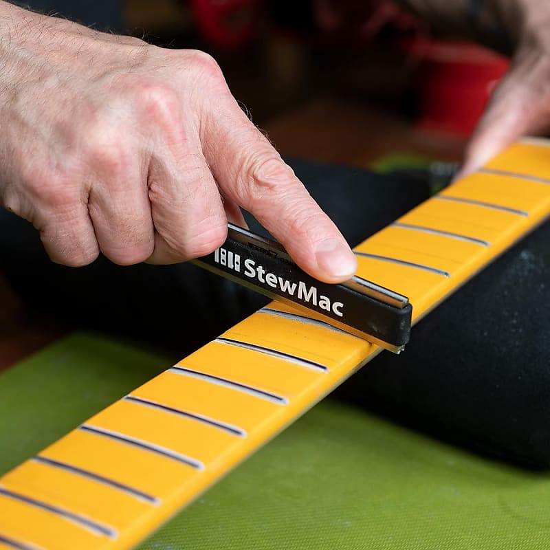 StewMac Z-File Guitar Fret Crowning File, Safe Edge Z-File - Fast Cutting  300-grit Diamond Abrasive