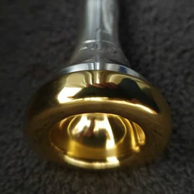 ROTH 7 cornet mouthpiece, silver and gold 24K plated image 3