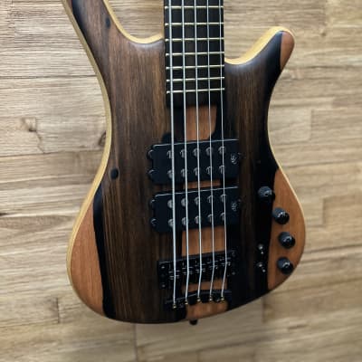 Warwick Teambuilt Corvette $$ 2023 Limited Edition 5- string Bolt-On Bass - Marbled Ebony #59/100 w/ soft case. New! for sale