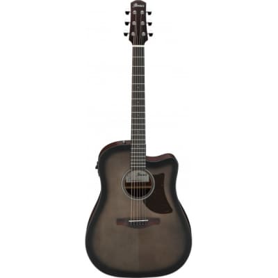 IBANEZ AAD50CE-TCB Advanced Acoustic Elektro-Akustik-Gitarre, Transparent Charcoal Burs for sale