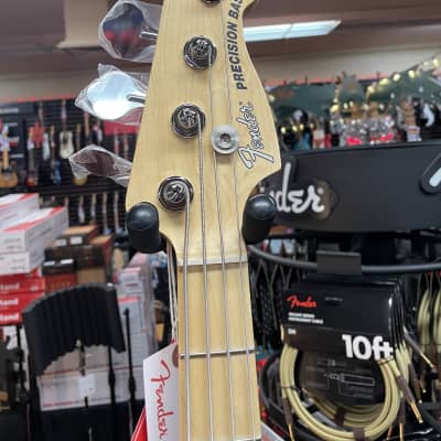 Fender American Performer Precision Bass®, Maple Fingerboard, Satin Lake Placid Blue image 4