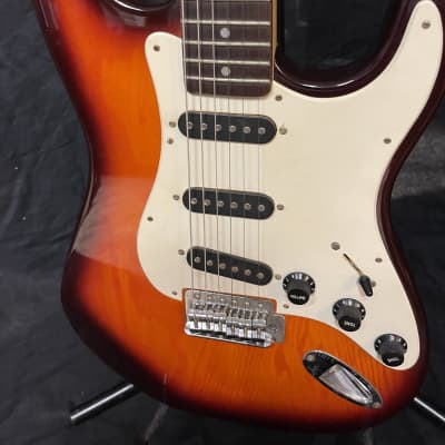 Karera Stratocaster Sunburst Electric Guitar image 2