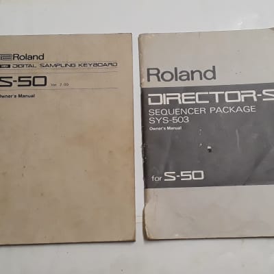 OEM Roland S-50 & Director-s SYS-503 Original Manual 61-Key Digital Sampling Keyboard