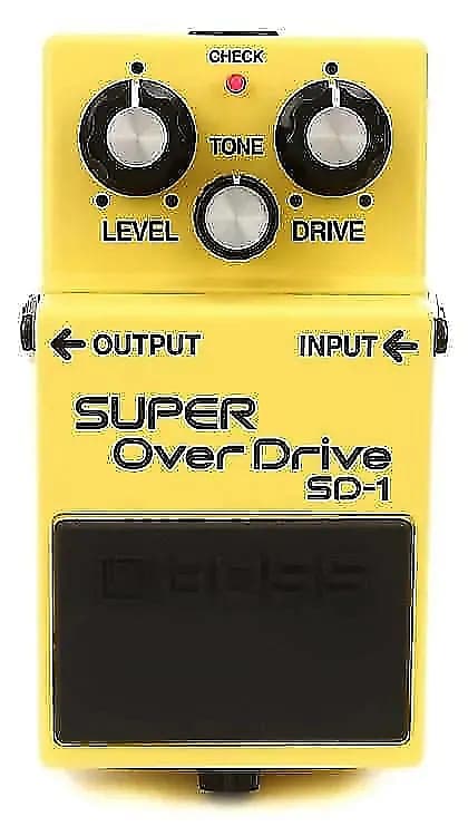 Boss SD-1 Super OverDrive Pedal Yellow image 1