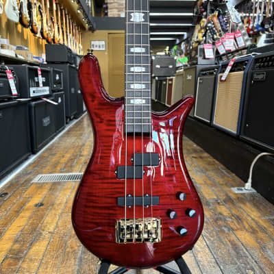 Spector Euro 4 LT Bass Guitar Red Fade Gloss w/Padded Gig Bag image 1