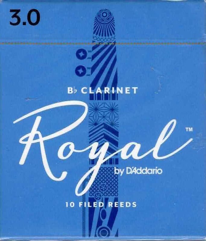 Rico Royal Bb Clarinet Reeds Box of 10(3 Strength) image 1