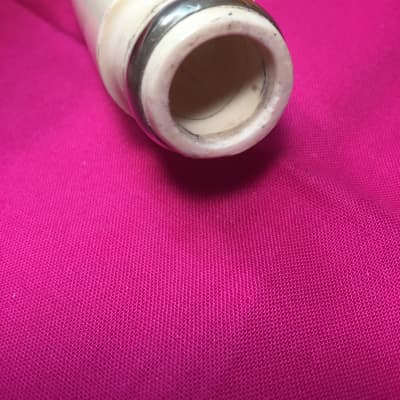 Brilhart White Tonalin for Alto Sax-Damaged and Banded-for Restoration-Good Tip image 5