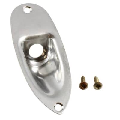 Allparts Chrome Jackplate for Stratocaster image 1