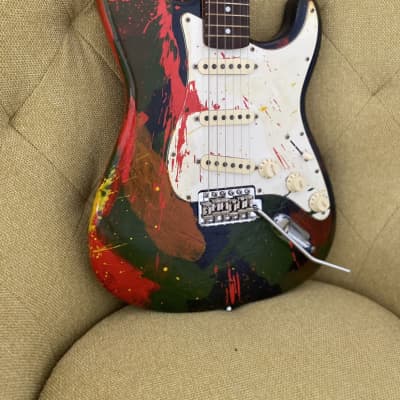 Custom Stratocaster Splatter Paint image 1