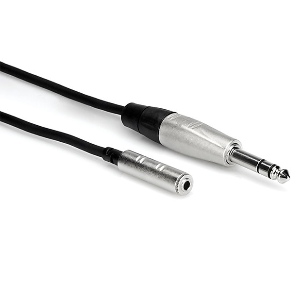 Hosa HXMS-010 Pro 3.5mm to 1/4 TRS Headphone Extension Cable - 10' image 1