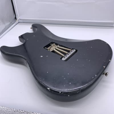 MJT Strat / Warmoth Stratocaster Body Charcoal Frost Metallic | Reverb