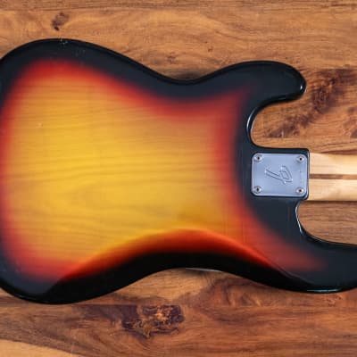 Fender Precision Bass Fretless with Maple Fingerboard 1970 - 1983 Sunburst image 3